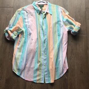 Ralph Lauren striped button up top